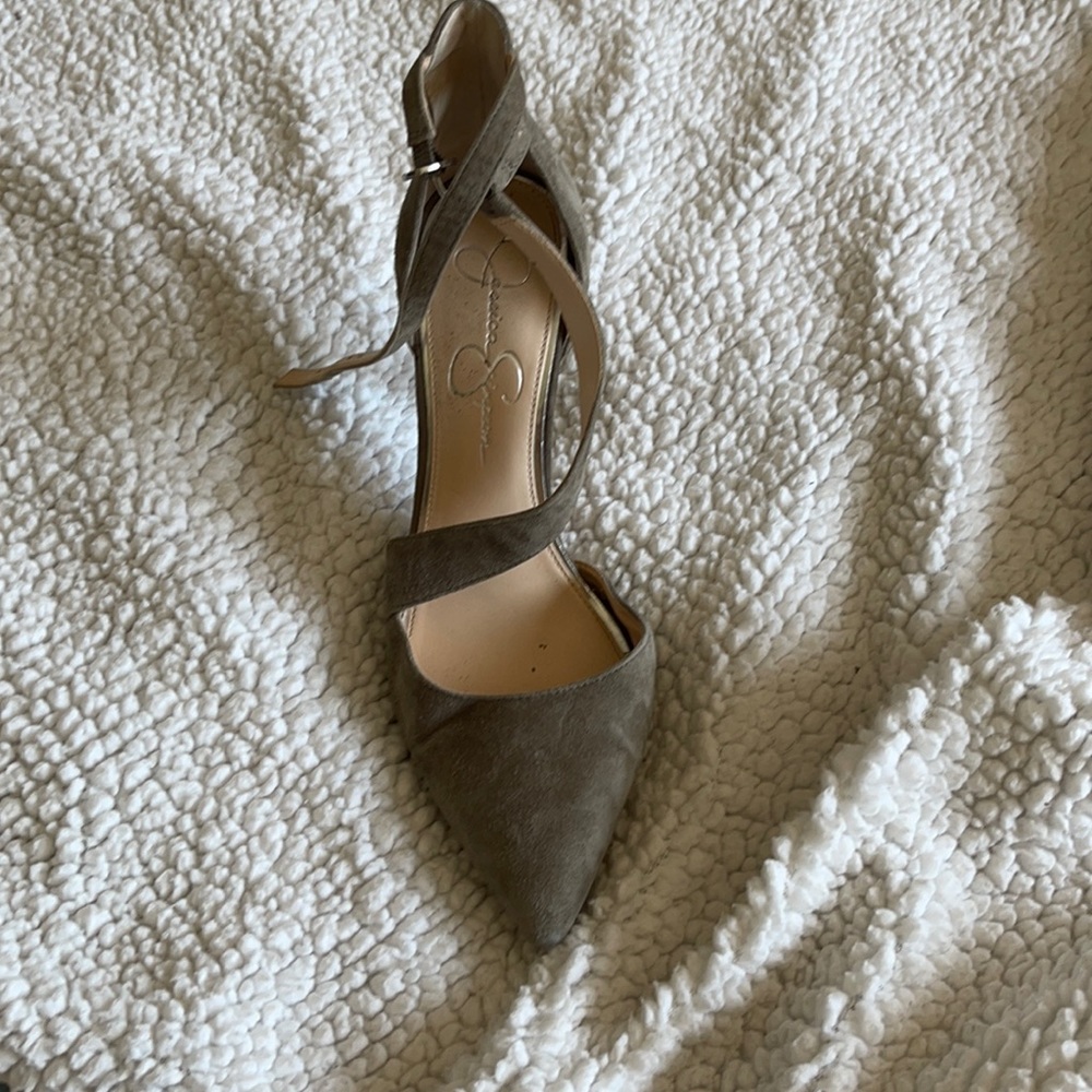 Jessica Simpson suede pointy toe heels size 8 1/2
